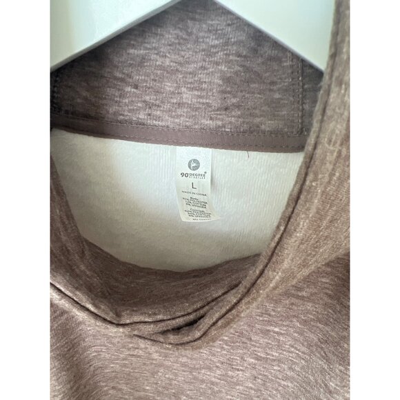 90 Degree By Reflex Heathered Maroon Pullover Sweatshirt - Picture 3 of 6